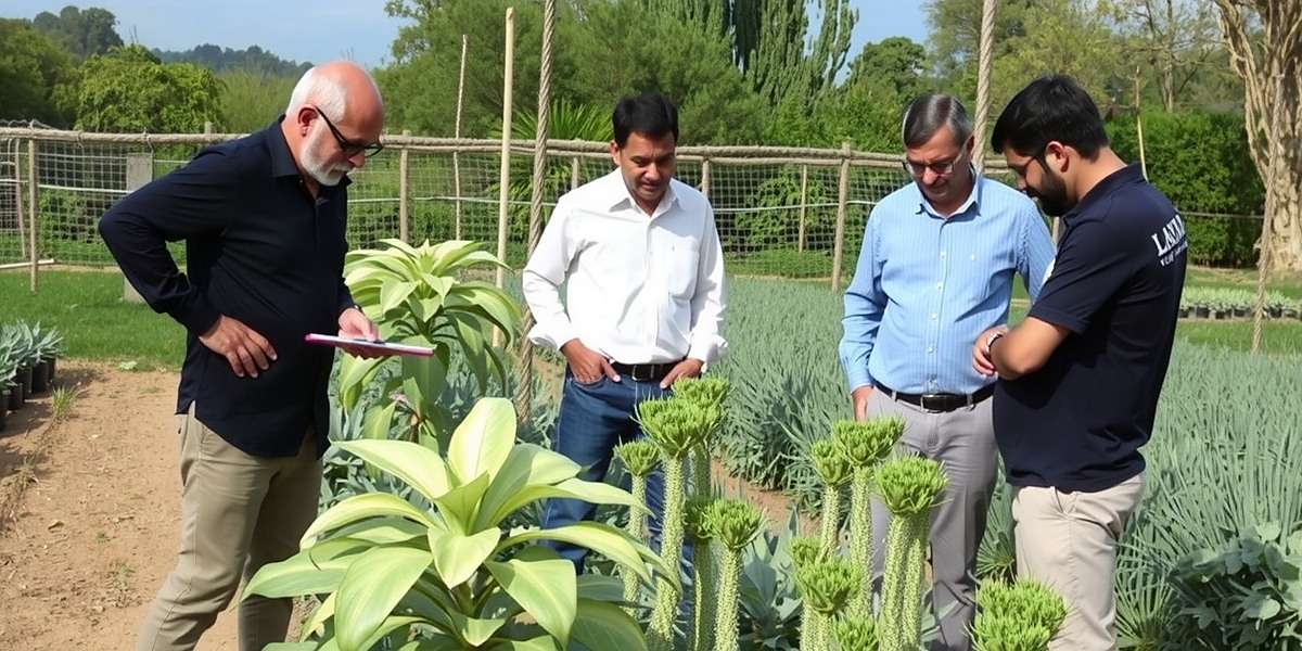 Fennel Guardian Legend - Development Research Fennel Guardian Legend development team researching medicinal plants in a traditional Indian herbal garden