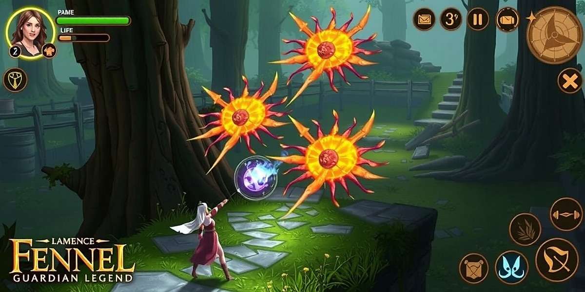 Fennel Guardian Legend - Combat Gameplay Fennel Guardian Legend gameplay showing the main character using herbal magic to defeat enemies in a forest setting